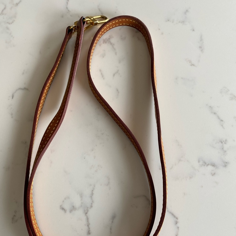 Authentic Louis Vuitton vachetta cross body strap